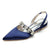 Women's Silk Satin With Rhinestone Closed Toe Flat Heel Evening Shoes
