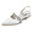 Women's Silk Satin With Rhinestone Closed Toe Flat Heel Evening Shoes