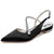 Women's Silk Satin With Ankle Strap Closed ToeRhinestone  Flat Heel Evening Shoes