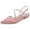 Women's Silk Satin With Ankle Strap Closed ToeRhinestone  Flat Heel Evening Shoes