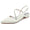 Women's Silk Satin With Ankle Strap Closed ToeRhinestone  Flat Heel Evening Shoes