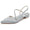 Women's Silk Satin With Ankle Strap Closed ToeRhinestone  Flat Heel Evening Shoes