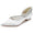 Women's Silk Satin With Rhinestone Tassel Closed Toe Flat Heel Wedding Shoes