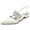 Women's Rhinestone Silk Satin With Closed Toe Flat Heel Party Shoes