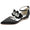 Women's Silk Satin With Rhinestone Ankle Strap Closed Toe Flat Heel Party Shoes