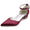 Women's Silk Satin With Ankle Strap Lace Closed Toe Flat Heel Party Shoes