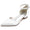 Women's Silk Satin With Ankle Strap Lace Closed Toe Flat Heel Party Shoes