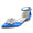 Women's Silk Satin With Ankle Strap Rhinestone Closed Toe Flat Heel Evening Shoes