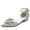 Women's Stretch Glitter With Ankle Strap Rhinestone Closed Toe Flat Heel Evening Shoes
