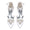 Women's Silk Satin Closed Toe With Ankle Strap Rhinestone Flat Heel Wedding Shoes