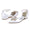 Women's Silk Satin Closed Toe With Ankle Strap Rhinestone Flat Heel Wedding Shoes