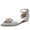 Women's Stretch Glitter With Ankle Strap Rhinestone Closed Toe Flat Heel Party Shoes