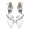 Women's Silk Satin With Ankle Strap Rhinestone Closed Toe Flat Heel Party Shoes
