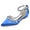Women's Silk Satin With Rhinestone Ankle Strap Flat Heel Closed Toe Party Shoes