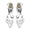 Women's Flat Heel Silk Satin With Ankle Strap Flower Closed Toe Wedding Shoes