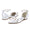 Women's Flat Heel Silk Satin With Ankle Strap Flower Closed Toe Wedding Shoes