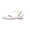 Women's Silk Satin With Ankle Strap Lace-up Pearl Closed Toe Flat Heel Evening Shoes