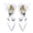 Women's Silk Satin With Ankle Strap Lace-up Pearl Closed Toe Flat Heel Evening Shoes