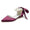 Women's Silk Satin With Ankle Strap Lace-up Pearl Closed Toe Flat Heel Evening Shoes