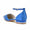 Women's Ankle Strap Rhinestone Closed Toe Silk Satin With Flat Heel Evening Shoes
