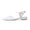 Women's Lace Silk Satin With  Closed Toe Ankle Strap Flat Heel Evening Shoes
