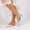 Women's Silk Satin With Lace Closed Toe Ankle Strap Flat Heel Evening Shoes