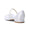 Women's Silk Satin With Lace  Ankle Strap Closed Toe Flat Heel Evening Shoes