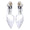 Women's Silk Satin With Lace Rhinestone Ankle Strap Closed Toe Flat Heel Evening Shoes