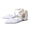 Women's Silk Satin With Lace Ankle Strap Closed Toe Flat Heel Evening Shoes