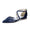Women's Silk Satin With Lace Ankle Strap Closed Toe Flat Heel Evening Shoes