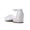 Women's Lace Silk Satin With Ankle Strap Closed Toe Flat Heel Evening Shoes