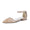 Women's Lace Silk Satin With Ankle Strap Closed Toe Flat Heel Evening Shoes