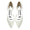 Women's Lace Silk Satin With Closed Toe Ankle Strap Flat Heel Evening Shoes