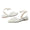 Women's Silk Satin With Lace Closed Toe Ankle Strap Flat Heel Evening Shoes
