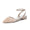 Women's Silk Satin With Lace Closed Toe Ankle Strap Flat Heel Evening Shoes