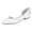 Women's Silk Satin Closed Toe Flat Heel Wedding Shoes