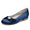 Women's Silk Satin With Pearl Flower Rhinestone Closed Toe Flat Heel Party Shoes