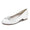 Women's Silk Satin With Pearl Flower Rhinestone Closed Toe Flat Heel Party Shoes