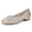 Women's Silk Satin Rhinestone With Closed Toe Flat Heel Evening Shoes