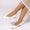 Women's Silk Satin Rhinestone With Closed Toe Flat Heel Evening Shoes