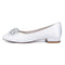 Women's Silk Satin Rhinestone With Closed Toe Flat Heel Evening Shoes