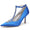 Women's Silk Satin Ankle Strap With Rhinestone Closed Toe Stiletto Heel Evening Shoes