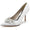 Women's With Rhinestone Silk Satin Closed Toe Stiletto Heel Evening Shoes