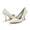 Women's Lace Silk Satin With Lace Closed Toe Stiletto Heel Party Shoes