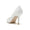 Women's Lace Silk Satin With Lace Closed Toe Stiletto Heel Party Shoes