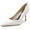 Women's Silk Satin With Lace Closed Toe Stiletto Heel Party Shoes
