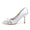Women's Silk Satin With Flower Rhinestone Closed Toe Stiletto Heel Evening Shoes