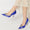 Women's Silk Satin With Rhinestone Closed Toe Stiletto Heel Wedding Shoes