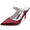 Women's Silk Satin With Ankle Strap Rhinestone Lace Closed Toe Stiletto Heel Wedding Shoes