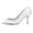 Women's Silk Satin Rhinestone Closed Toe With Rhinestone Stiletto Heel Evening Shoes